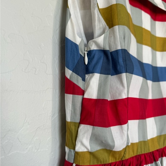 Anthropologie Maeve Cricket Club Big Gingham Check Plaid Dress Size 2 - Picture 10 of 13